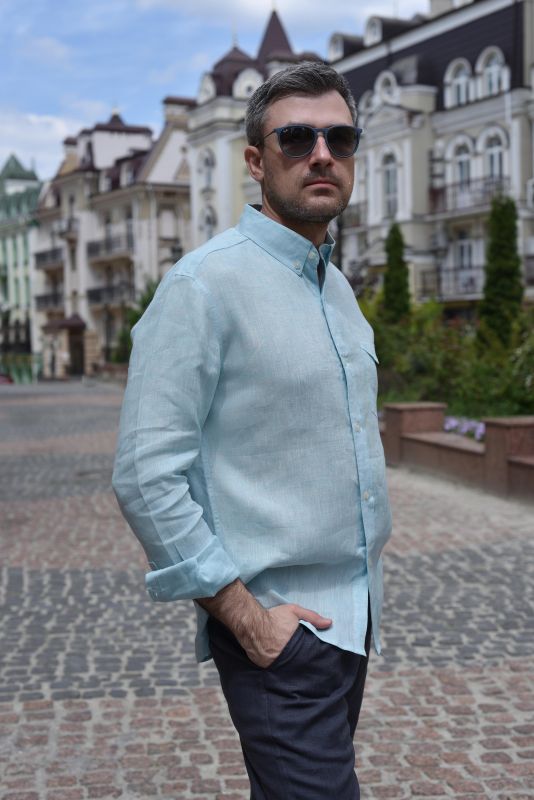 Сорочка лляна класична