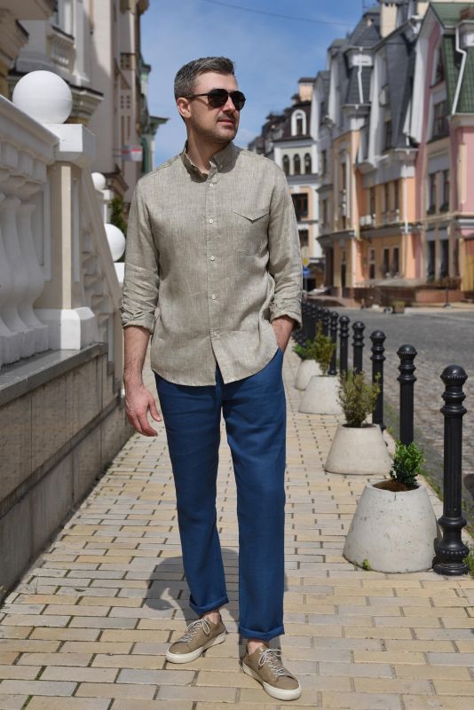 Штани лляні