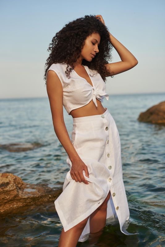 Спідниця на ґудзиках